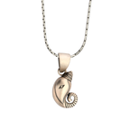 Minimal Ganesh 92.5 Silver Pendant for Men & Women