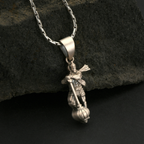 Hanuman Ji Gada 92.5 Silver Pendant for Men & Women
