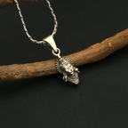 Mini Hanuman Face 92.5 Silver Pendant | Unisex Spiritual Necklace