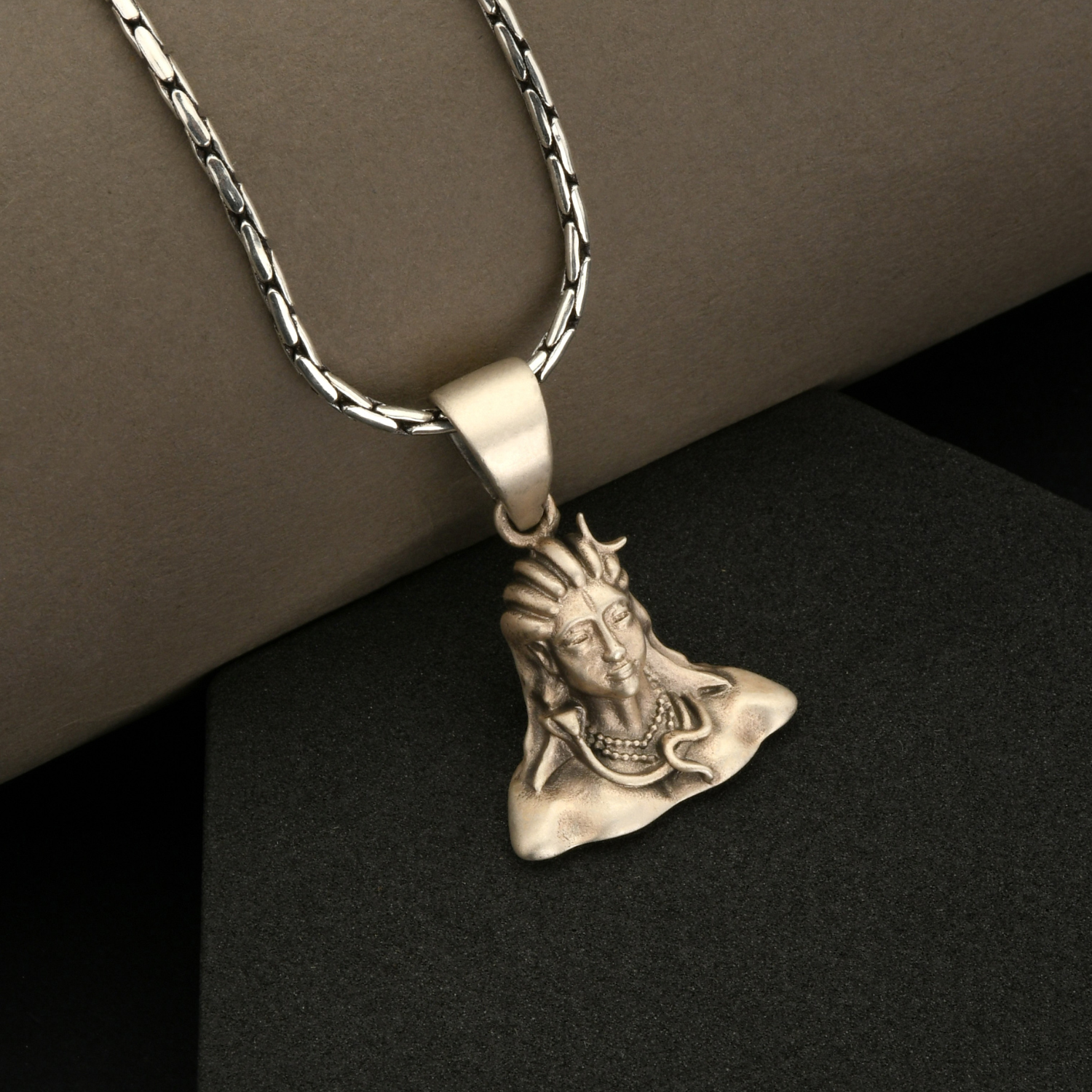 Lord Shiva 92.5 Silver Pendant | Mahadev Unisex Necklace